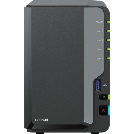 Synology Disk Station DS224+ - Effektiv NAS med uovertruffen lagerkapacitet og hurtig ydeevne - Varenr. 4711174725250