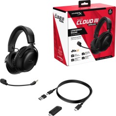 HyperX Cloud III Trådløst Headset - Sort | Komfort, Kvalitet & Fantastisk Lydoplevelse