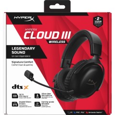 HyperX Cloud III Trådløst Headset - Sort | Komfort, Kvalitet & Fantastisk Lydoplevelse