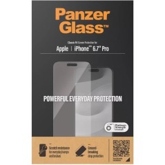 PanzerGlass Screen Protector Apple iPhone 15 Pro Max | Classic Fit