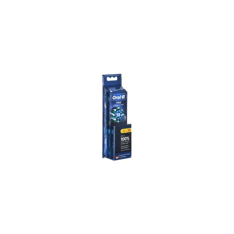 Oral-B Pro CrossAction Sort, 10 stk. Ekstra tandbørstehovede Oral-B Pro CrossAction Sort, 10 stk. Ekstra tandbørstehovede