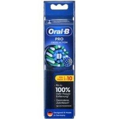 Oral-B Pro CrossAction Sort - 10 stk. Ekstra tandbørstehoveder til Ultimativ Rengøring og Sundt Smil!
