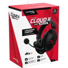 HyperX Cloud II Trådløs Headset Sort - Ultimativ Lydoplevelse & Komfortable Spiloplevelser