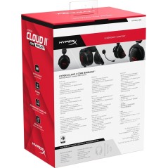 HyperX Cloud II Trådløs Headset Sort - Ultimativ Lydoplevelse & Komfortable Spiloplevelser