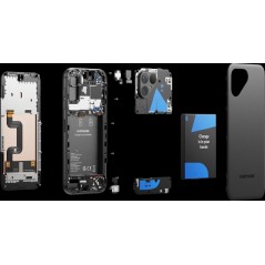 Fairphone 5 6.46" 256GB Mat Sort - Bæredygtig Smartphone med Topydelse!