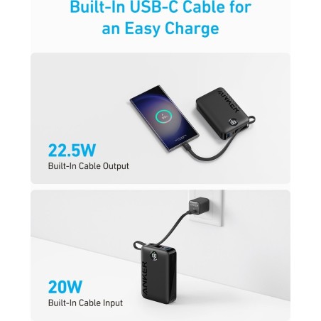 Anker 335 Powerbank 20000mAh Sort