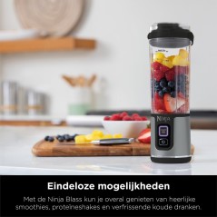 Ninja 100-BC151 Blast Portable Blender – Kraftfuld, Praktisk & Elegant Sort Blender til Smoothies og Mere!