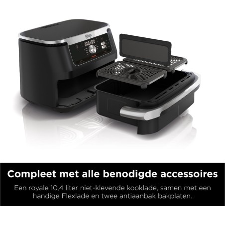 Ninja Foodi FlexDrawer Airfryer 10,4L 2470W Sort - Oplev Sundere Madlavning med Stil!